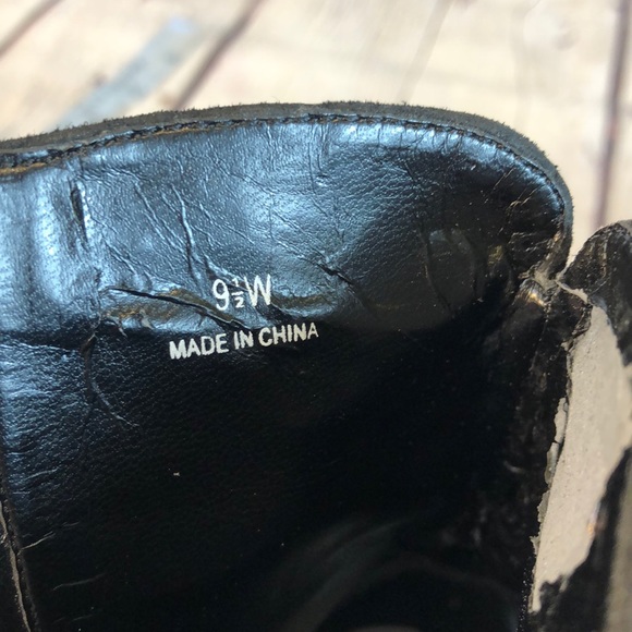 Moda vegan embossed leather suede ankle boot - Picture 7 of 8